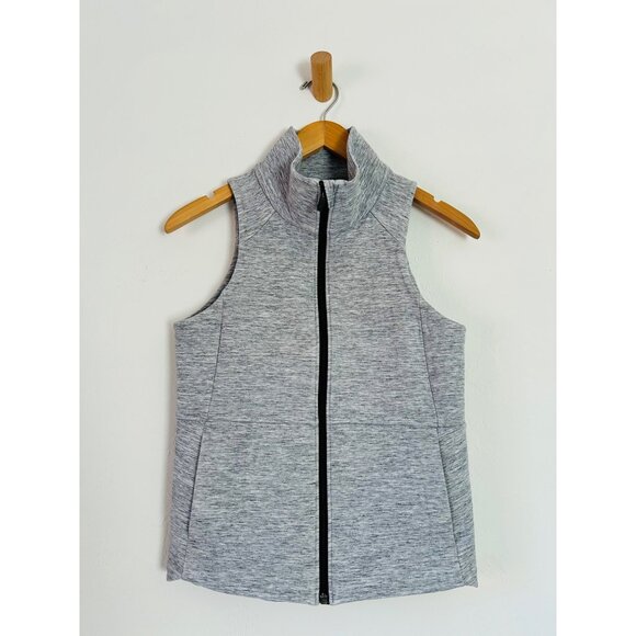 Lululemon Going Places Heathered Grey Women's Vest Sz 4 - Picture 2 of 12